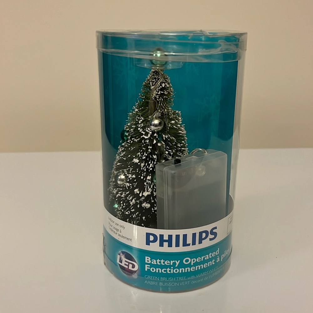 New Christmas Tree 6” Light-Up Battery Operated LED Holiday Decoration Village